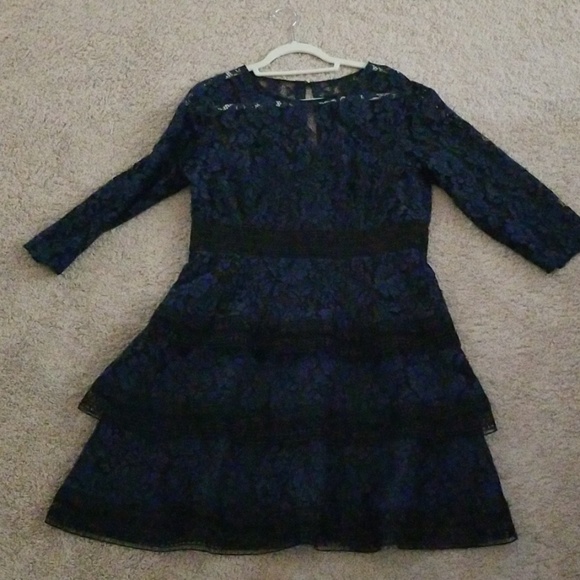 Eliza J Dresses & Skirts - Eliza J Blue lace coctail dress